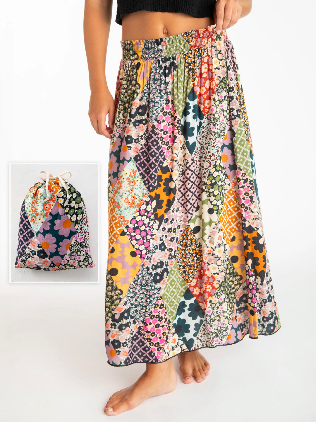 Skirt-In-A-Bag - Orange Floral | Natural Life