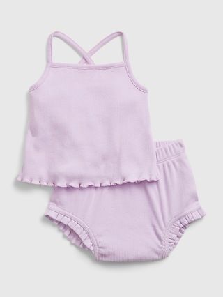 Baby 100% Organic Cotton First Favorite Ribbed Outfit Set | Gap (US)