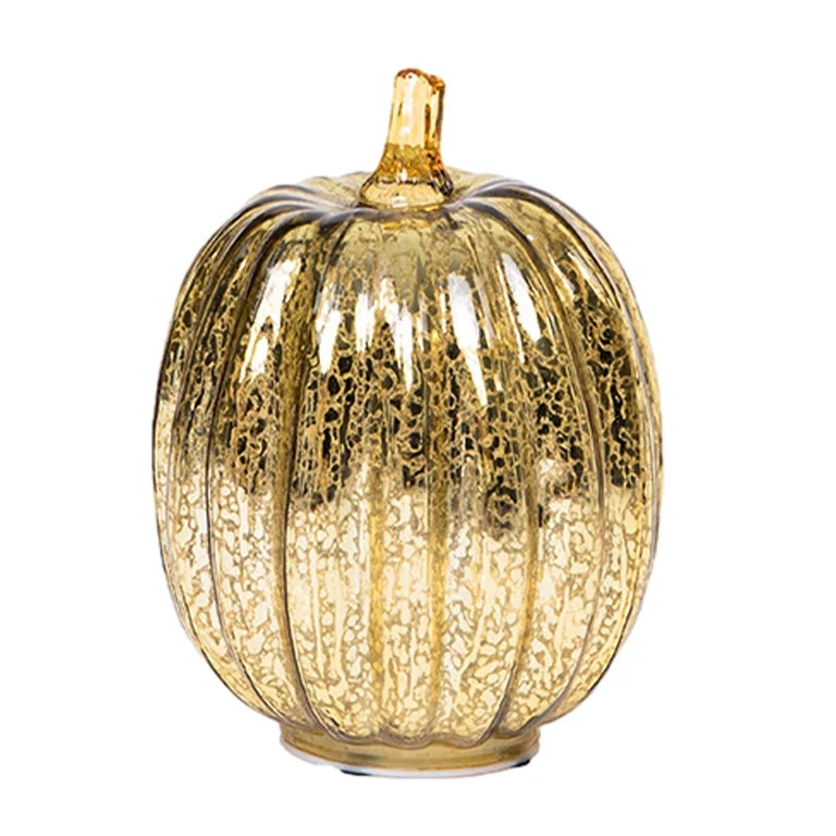 Avdolw Glass Pumpkin Decoration with LED Lights - Perfect for Autumn, Thanksgiving, and Halloween... | Walmart (US)
