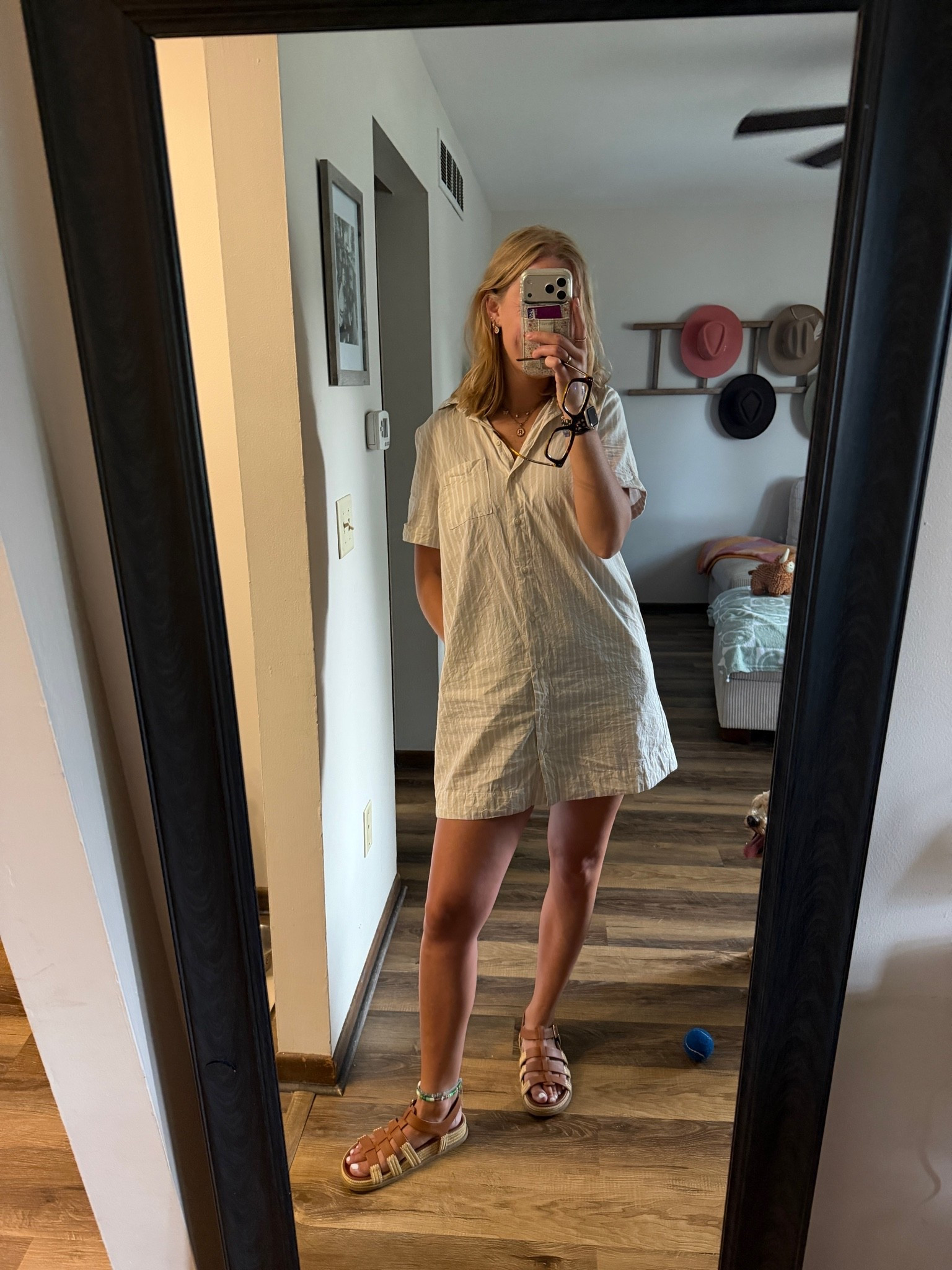 Another office outfit of the day—05.26.26 🤎🤍

Size small in striped dress from Old Navy
Size 8 in brown sandals from @Target 

LOVING this striped dress I got at Old Navy!!! I love the neutral colors and that I can wear with sneakers or it can be dressed up too 😍🩴👟🌞

Old Navy finds, Old Navy haul, Old Navy style, Old Navy fashion, Old Navy deals, fall finds, Old Navy sweaters, sweater deals, denim finds, denim shirts, denim button up, striped dresses, fall transitional pieces, denim dresses, Old Navy activewear, Old Navy leggings, Old Navy tank tops, watch now, trending now, outfit of the day, transitional outfits