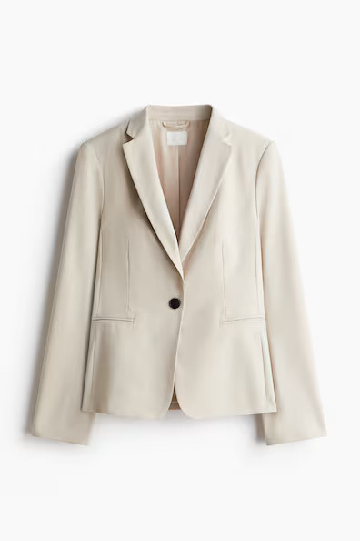 H & M - Fitted Blazer - Beige | H&M (US + CA)