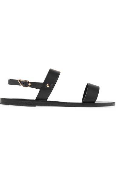 Ancient Greek Sandals - Clio Leather Sandals - Black | NET-A-PORTER (UK & EU)