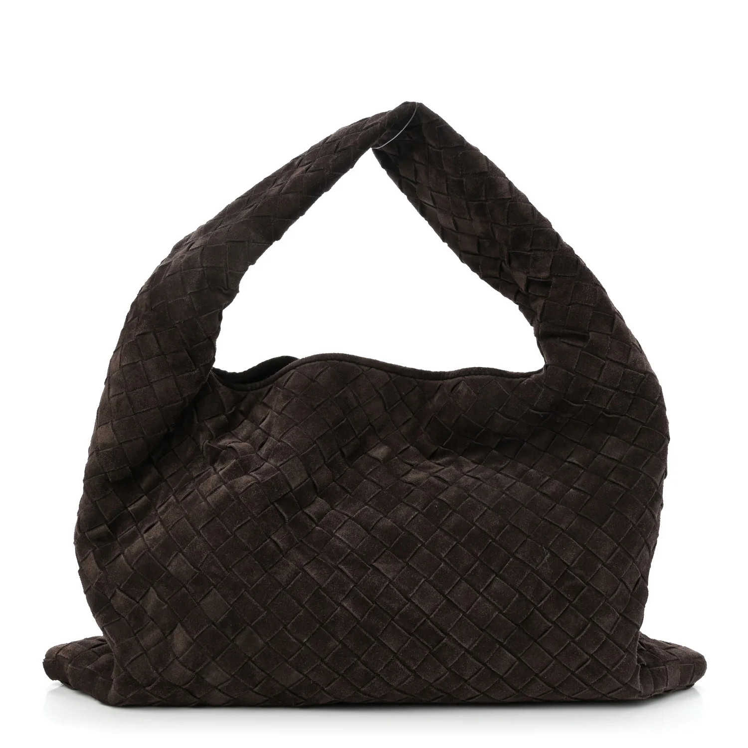 Bottega Veneta Suede Intrecciato Small Hop Fondant 1740708 | FASHIONPHILE (US)