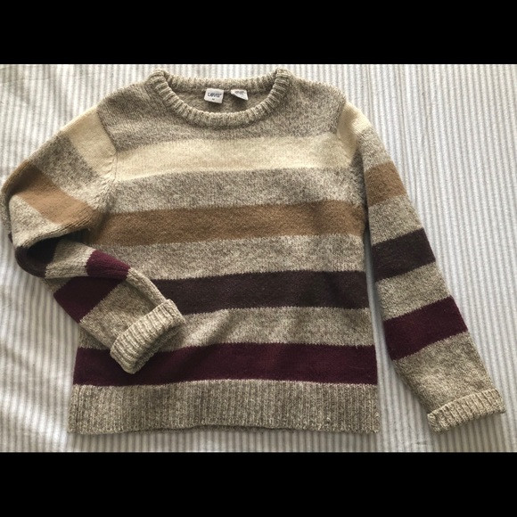 Vintage Levi’s Striped Wool Sweater | Poshmark