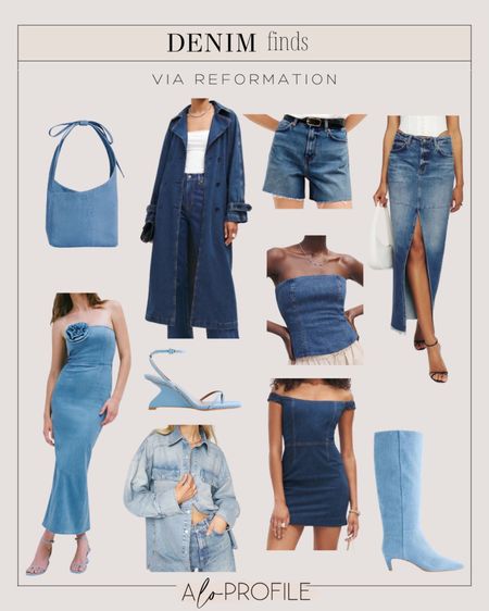 New denim items via
Reformation! I rounded up some that l'm loving.