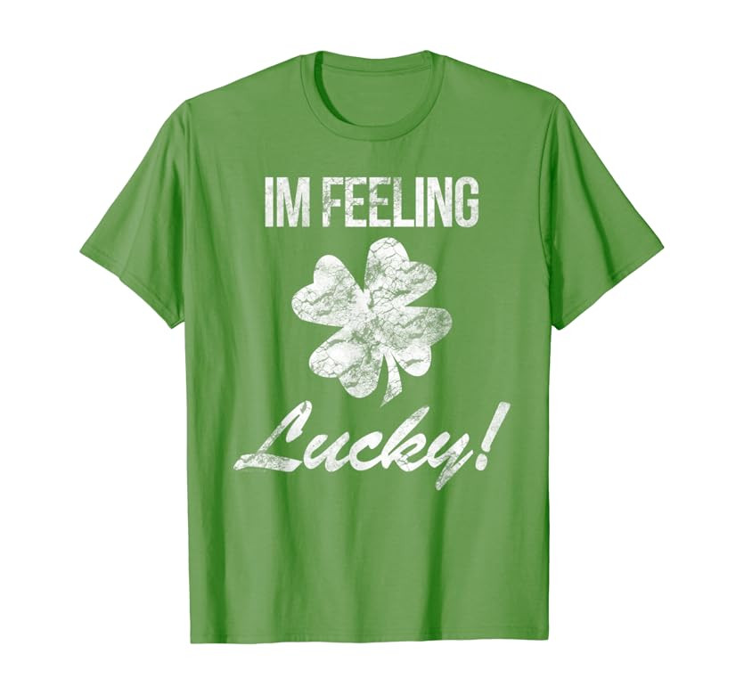 Vintage Im Feeling Lucky St Patricks Day Shirt | Amazon (US)