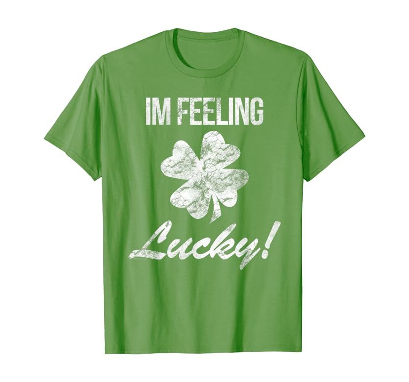 Vintage Im Feeling Lucky St Patricks Day Shirt | Amazon (US)