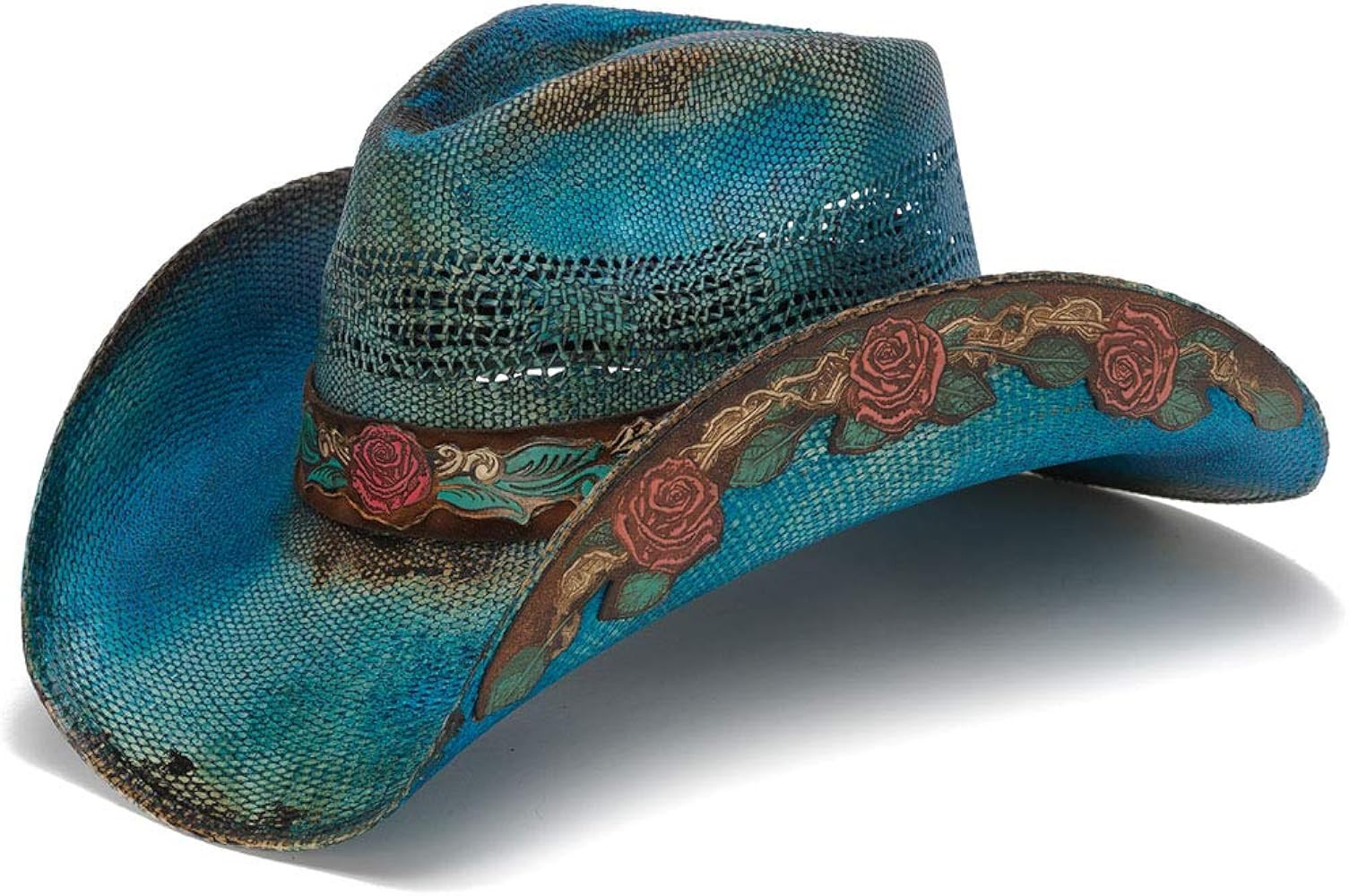 Women's Love Story Rose Straw Western Hat | Amazon (US)