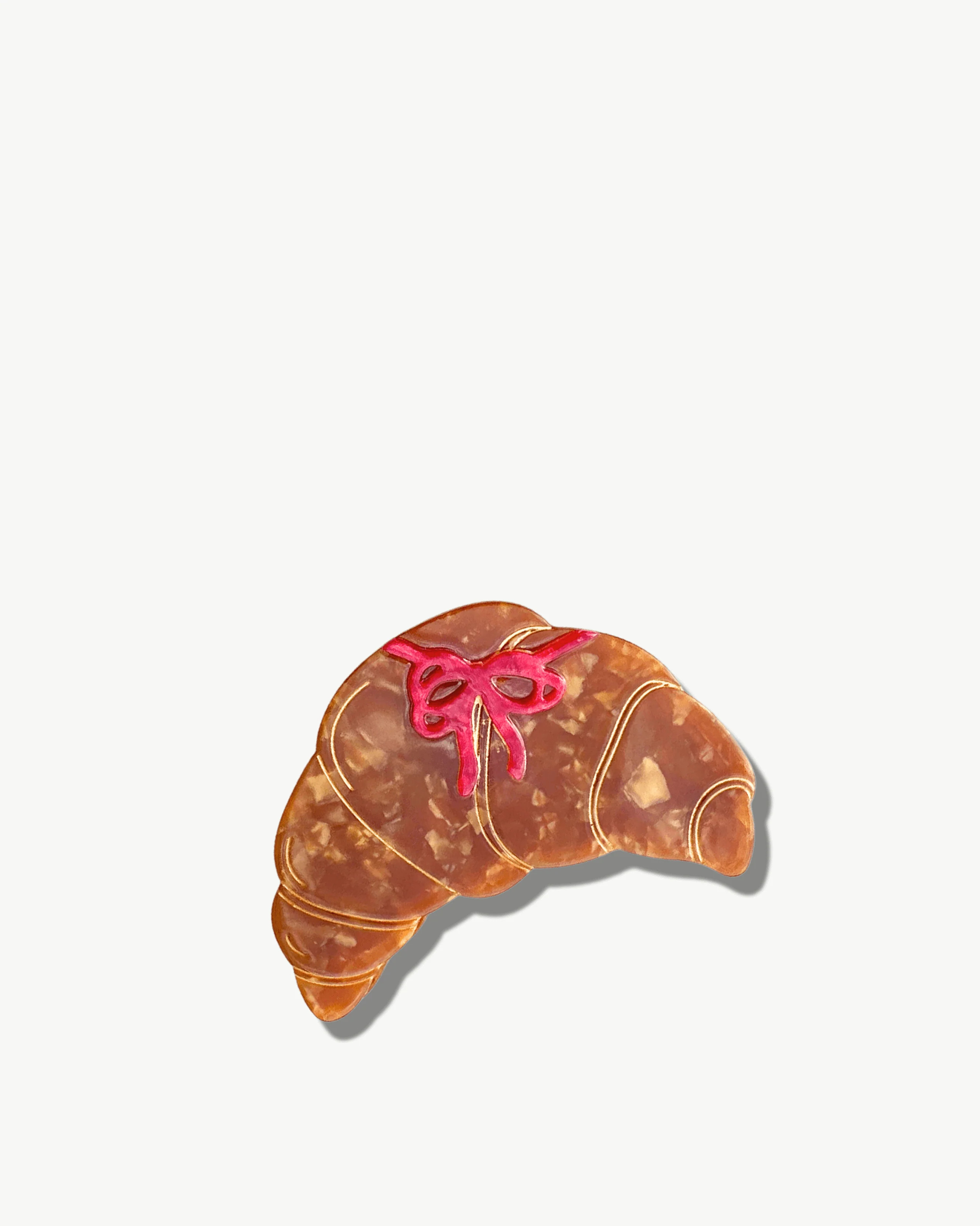 Hand Painted Croissant Claw Clip | Credo Beauty