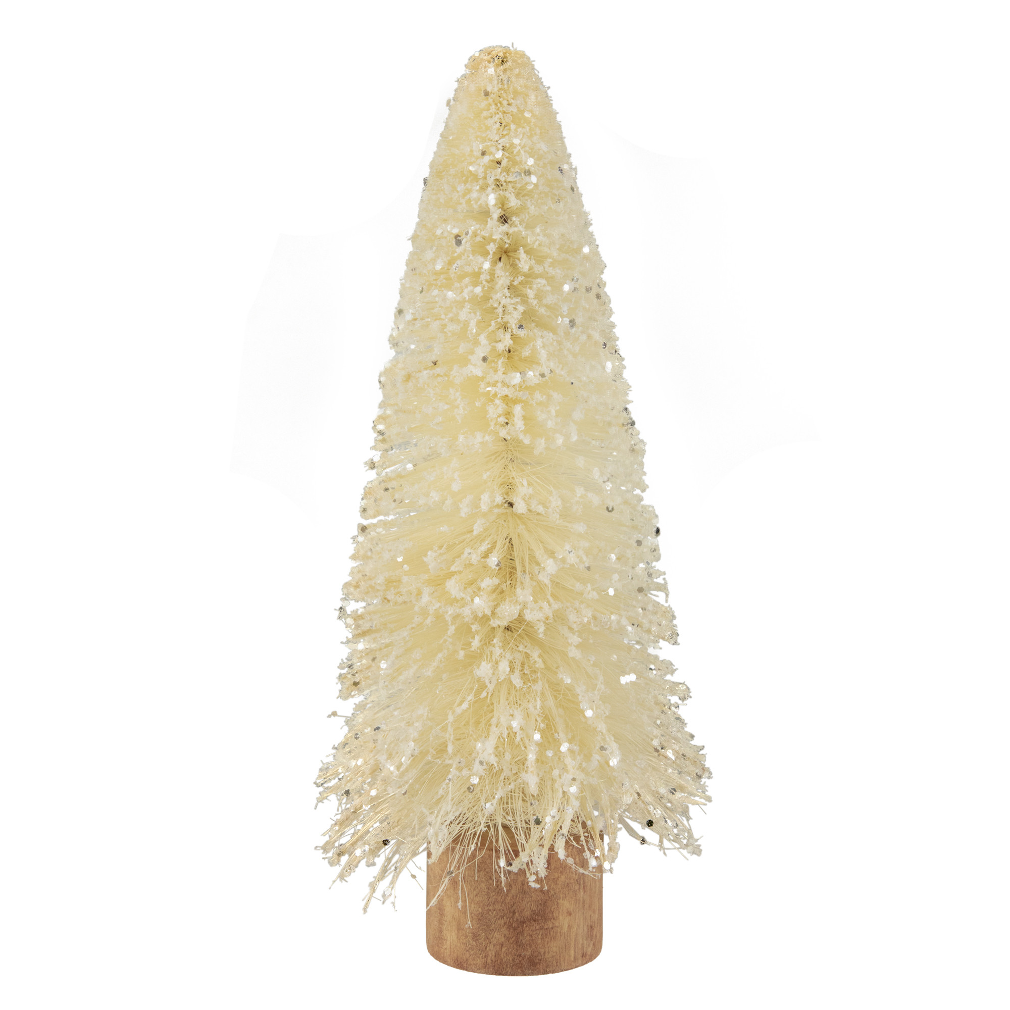 Northlight Glittered Sisal Christmas Tree Decoration - 11.5" - Cream | Walmart (US)