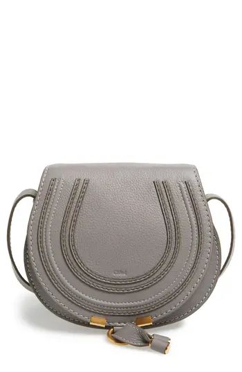 Chloe 'Mini Marcie' Leather Crossbody Bag - Grey | Nordstrom