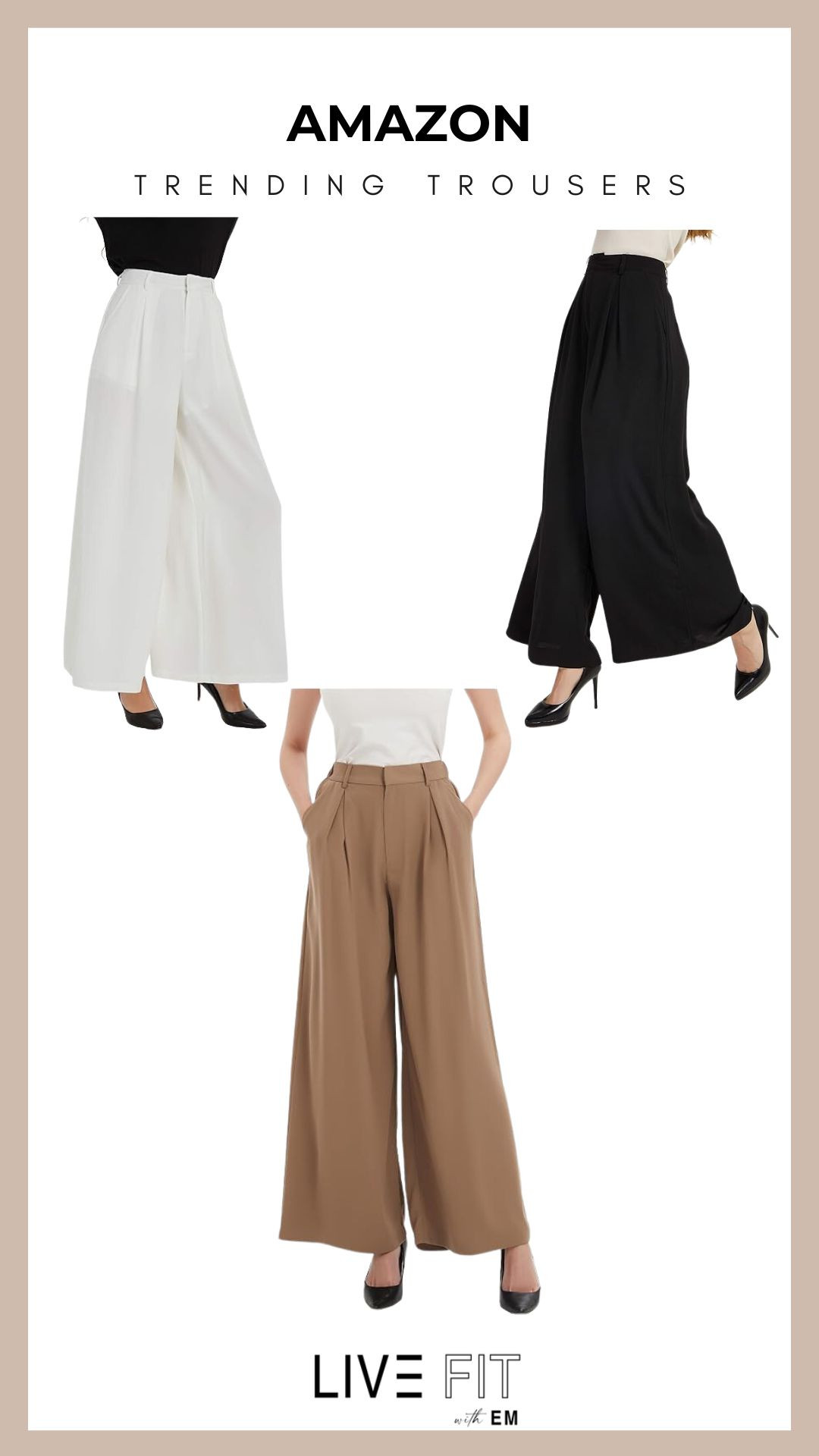 Step into style with Amazon’s top trending trousers! 🌟 Whether you’re dressing up for a meeting or stepping out for a casual day, these picks have you covered. Tap to shop and find your perfect fit! #LTKworkwear #FoundItOnAmazon

#LTKSeasonal #LTKFindsUnder50 #LTKStyleTip