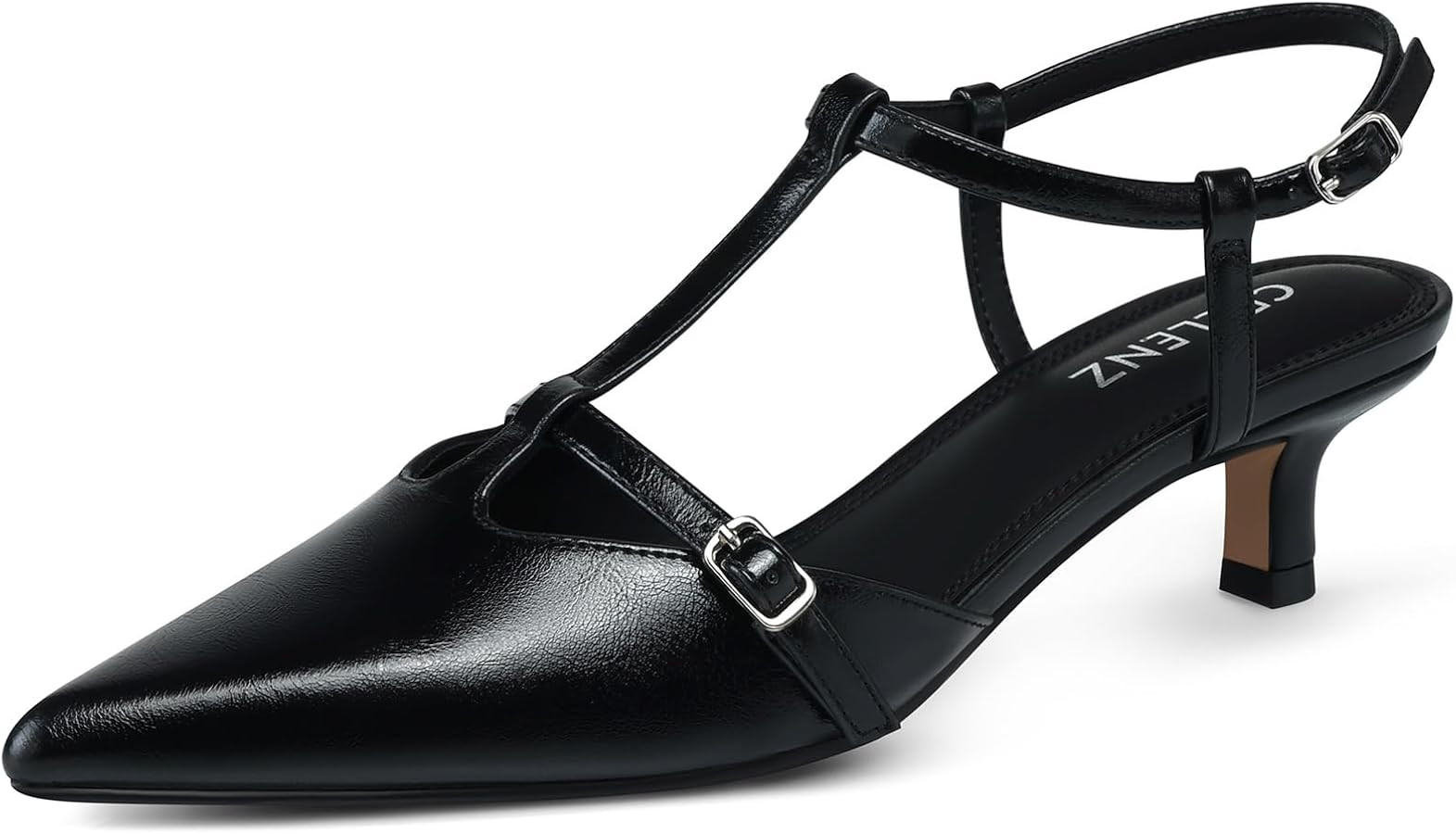CELLENZ Women Low Heel Pumps: 2 Inch Comfortable Kitten Heels, Office Formal Dinner Dress Shoes, ... | Amazon (US)