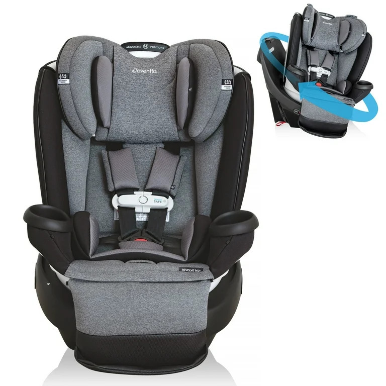 Evenflo Gold Revolve360 Extend All-in-One Rotational Car Seat with SensorSafe (Moonstone Gray) | Walmart (US)