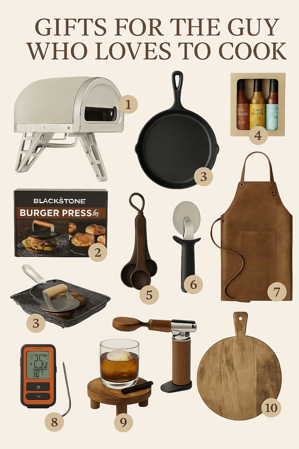 Gifts for the guy who loves to cook 
From smash burgers and cast iron to pizza nights and backyard grilling, these are the tools he’ll love, and benefit you as well). Perfect for Christmas, birthdays, or upgrading his kitchen game.

#LTKGiftGuide #LTKfoodie #LTKMens