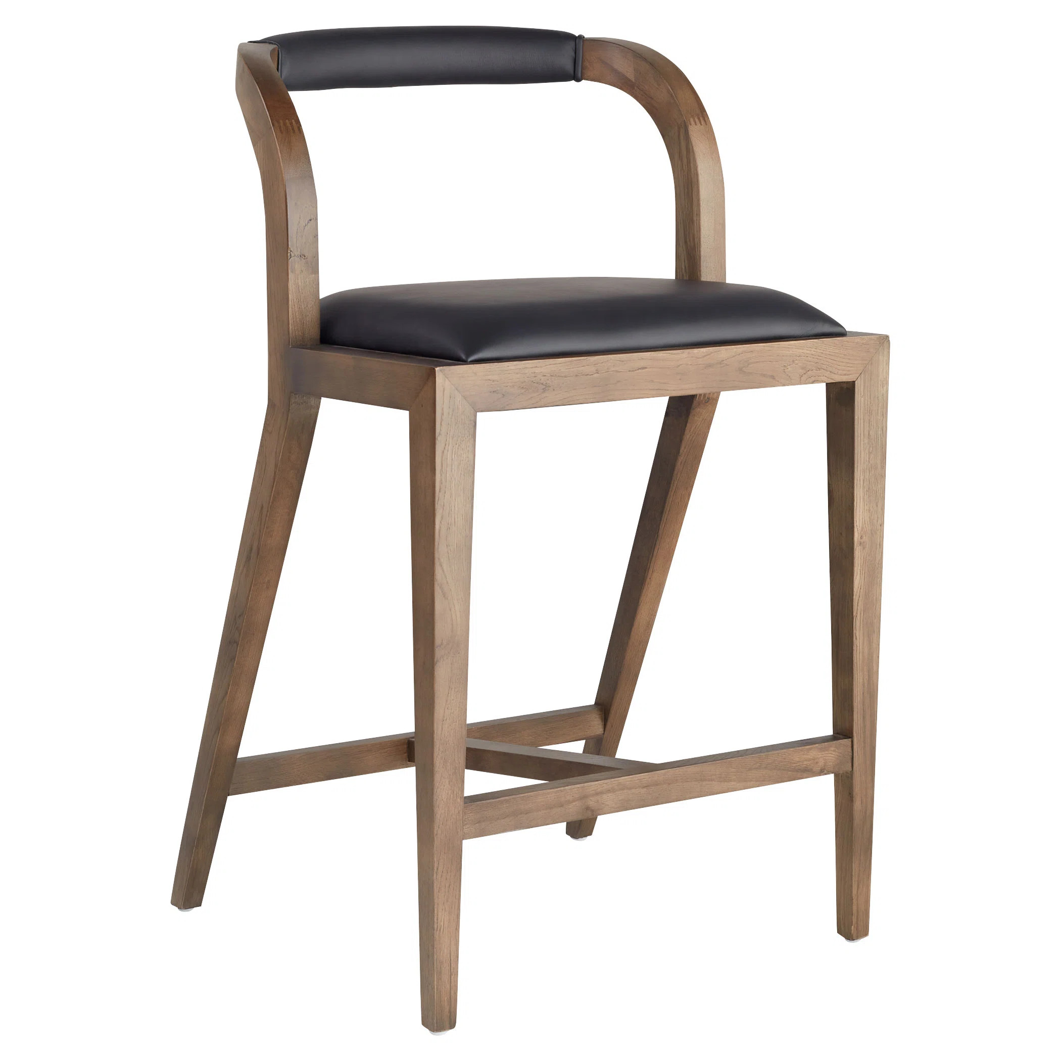 Caralia Upholstered Counter Stool with Solid Wood Frame | Wayfair North America