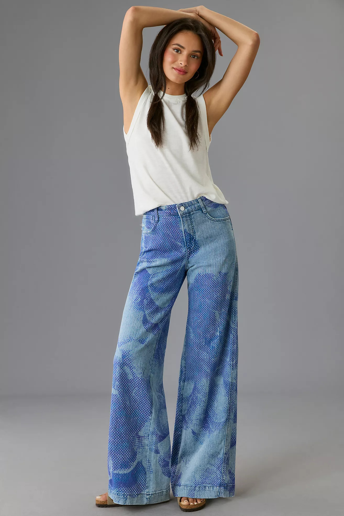 The Gwen Mid-Rise Wide-Leg Jeans | Anthropologie (US)
