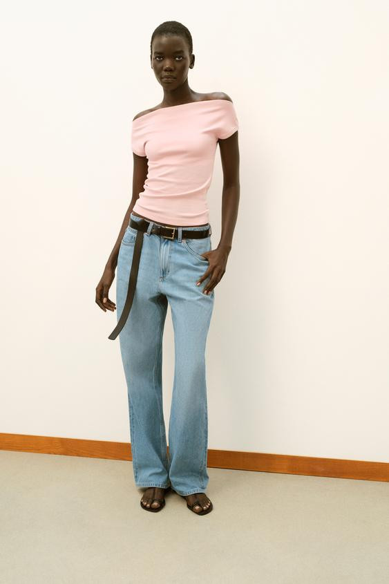 BOAT NECK T-SHIRT | Zara US