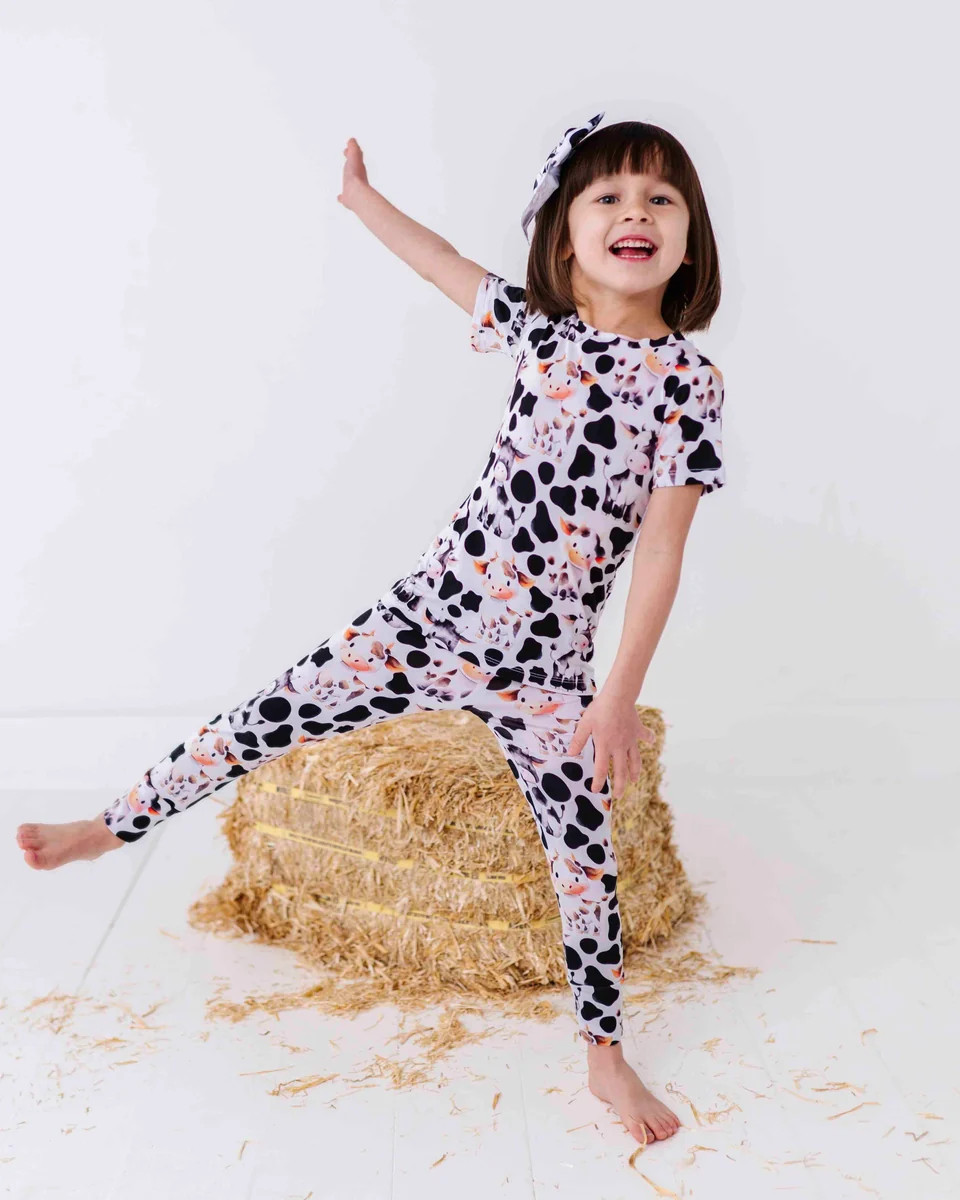 In a Good Moo-D Two-Piece Pajama Set | Bums & Roses