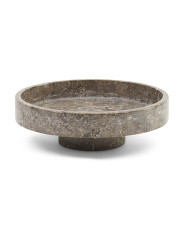 10in Solid Marble Low Pedestal Decorative Bowl | Home | Marshalls | Marshalls