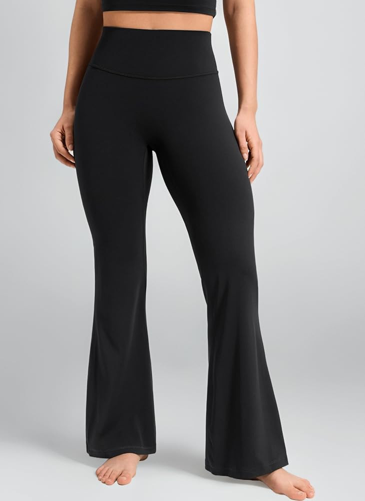 CRZ YOGA Women Softretch No Front Seam Flare Leggings 29"/31"/33" - High Waisted Yoga Pants Loung... | Amazon (UK)