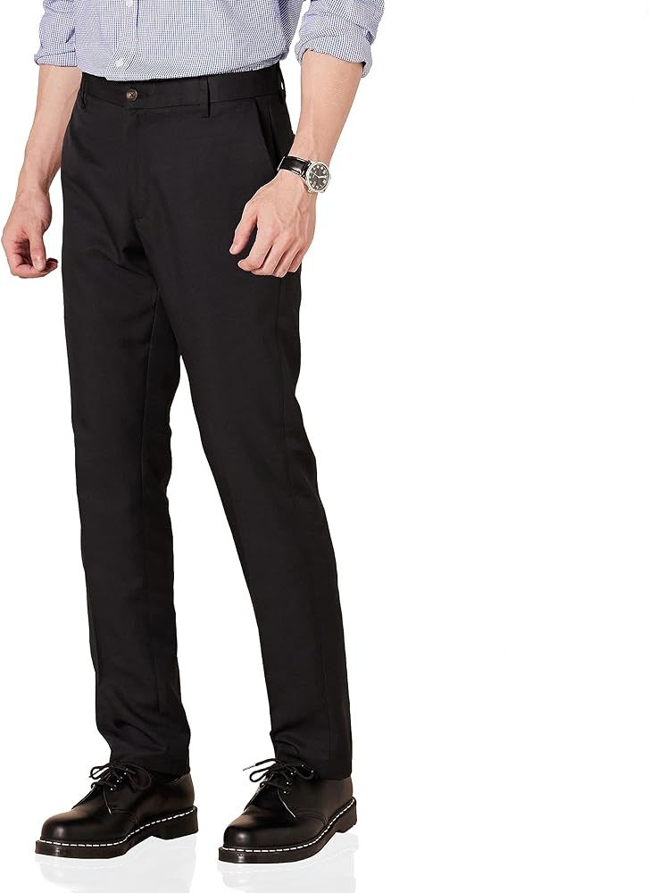 Amazon Essentials Men's Slim-Fit Flat-Front Dress Pant | Amazon (US)