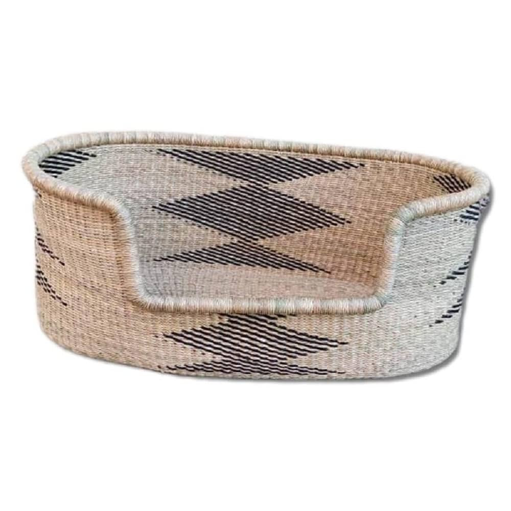 Ghana Wicker Dog Bed Furniture-Seagrass Handwoven Dog House-Modern Pet Bed-Dog Toy Basket-Dog Gif... | Amazon (US)