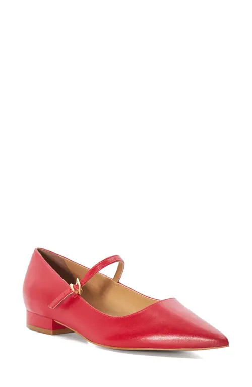 Dune London Hastas Pointed Toe Mary Jane Flat in Red at Nordstrom, Size 11Us | Nordstrom