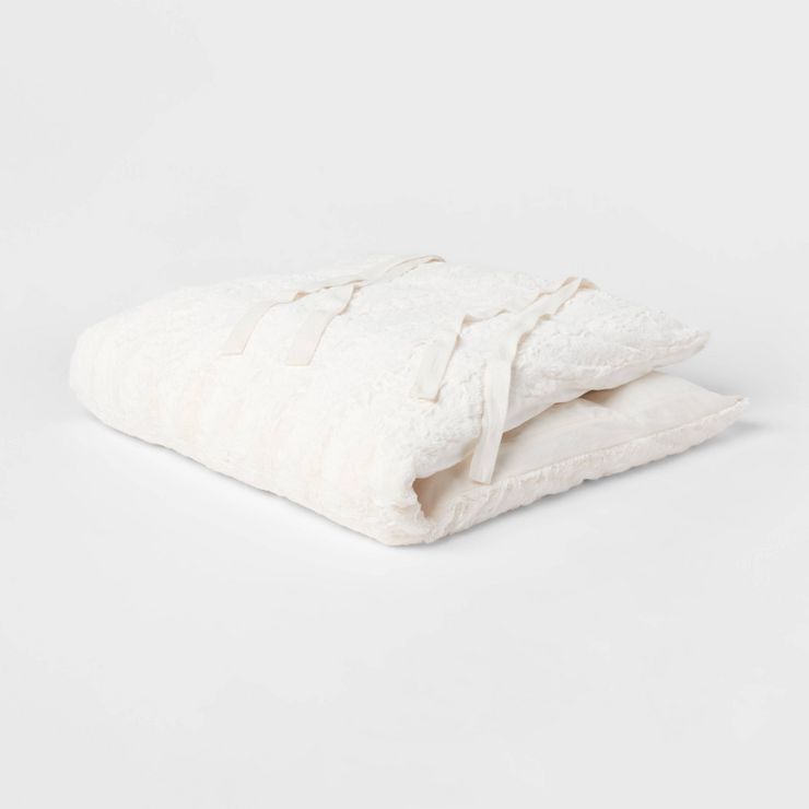 Faux Fur Textured Lounge Pillow - Threshold™ | Target