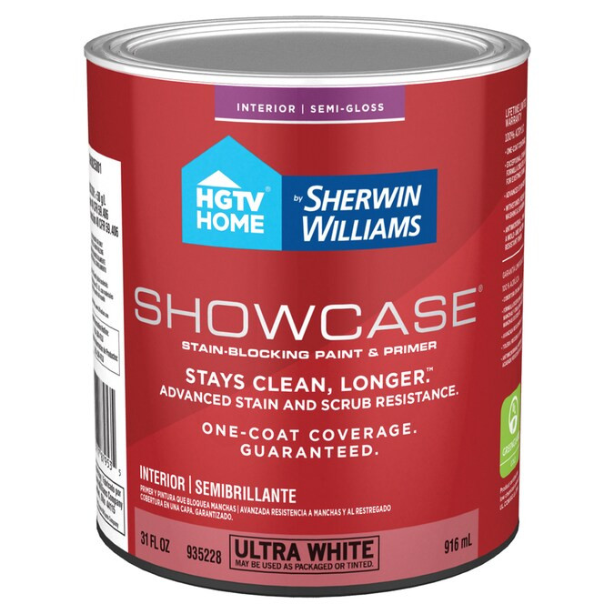 HGTV HOME by Sherwin-Williams Showcase Semi-Gloss Tintable Interior Paint (1-Quart) Lowes.com | Lowe's
