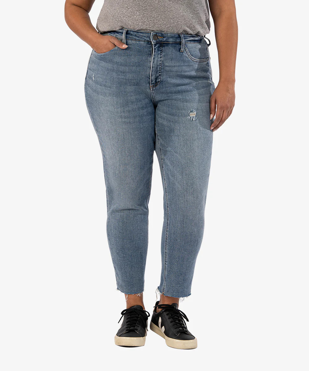 Rachael High Rise Fab Ab Mom Jean, Plus (Brief Wash) - Kut from the Kloth | Kut From Kloth