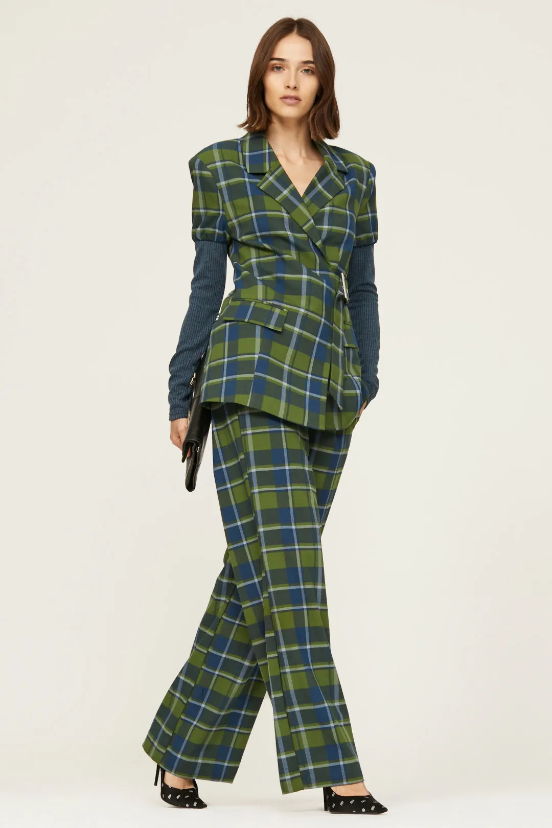 Classic Plaid V Pants | Rent the Runway