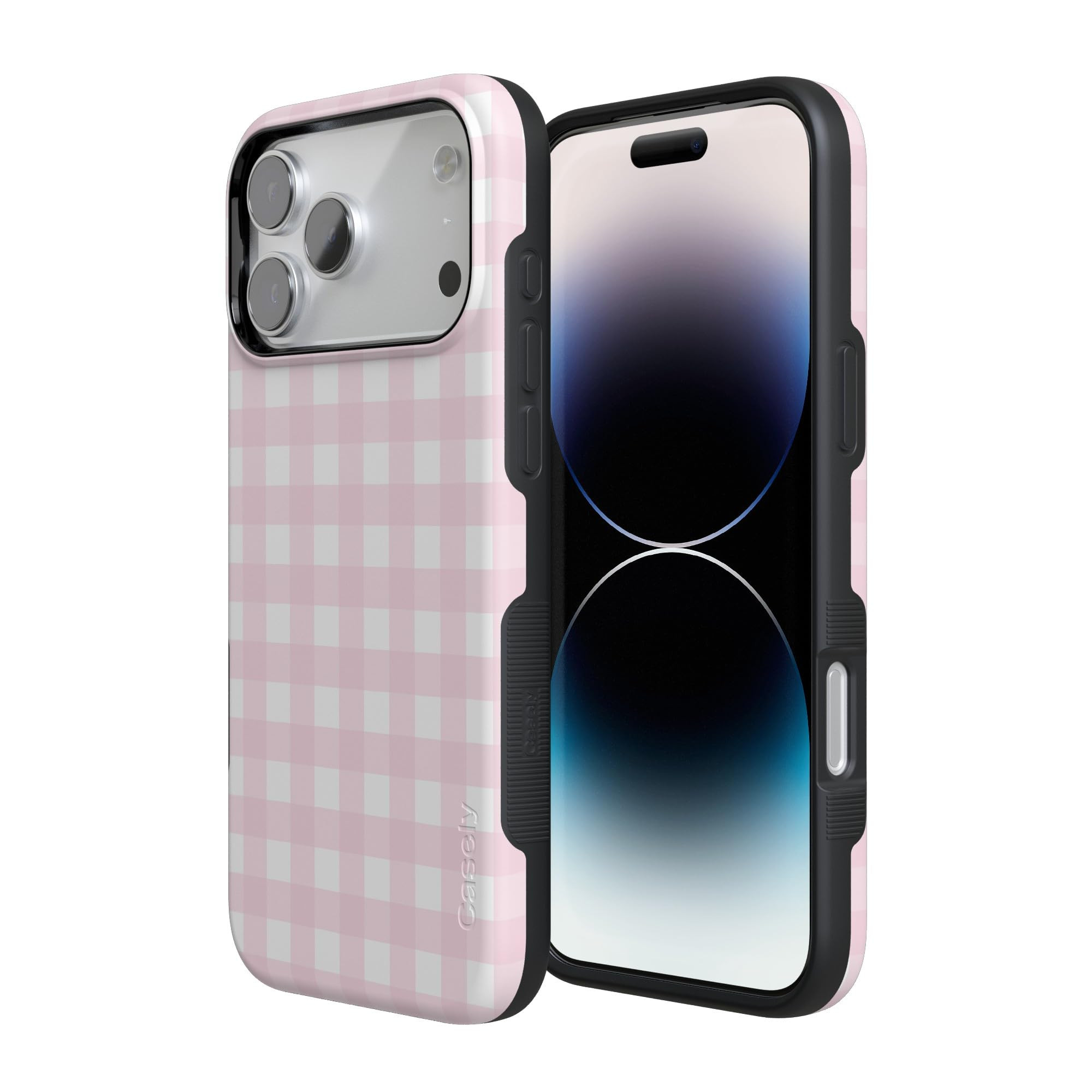 Casely iPhone 17 Pro Max Case | Pink Plaid | Sunday Best | Compatible with MagSafe | Bold Protect... | Amazon (US)