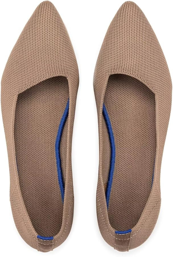 Frank Mully Womens Pointed Toe Flats Knit Dress Shoes Comfort Women Shoes Softable | Amazon (US)