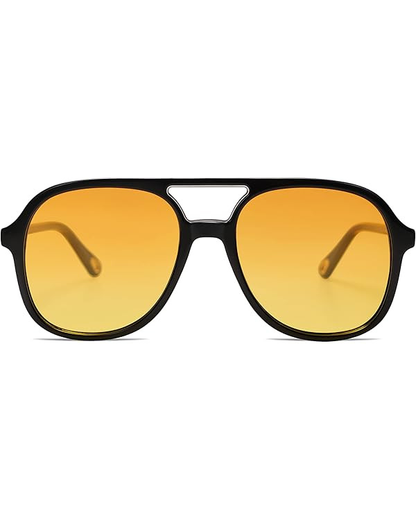 SOJOS Lunettes de Soleil Homme Polarisées Femme Carrées Rétro Vintage à Double Pont Rectangul... | Amazon (FR)