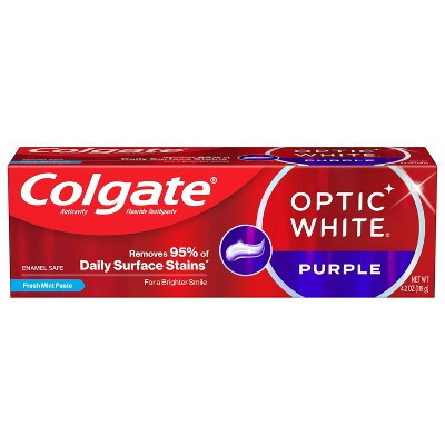 Colgate Optic White Purple Toothpaste for Teeth Whitening - 4.2oz | Target