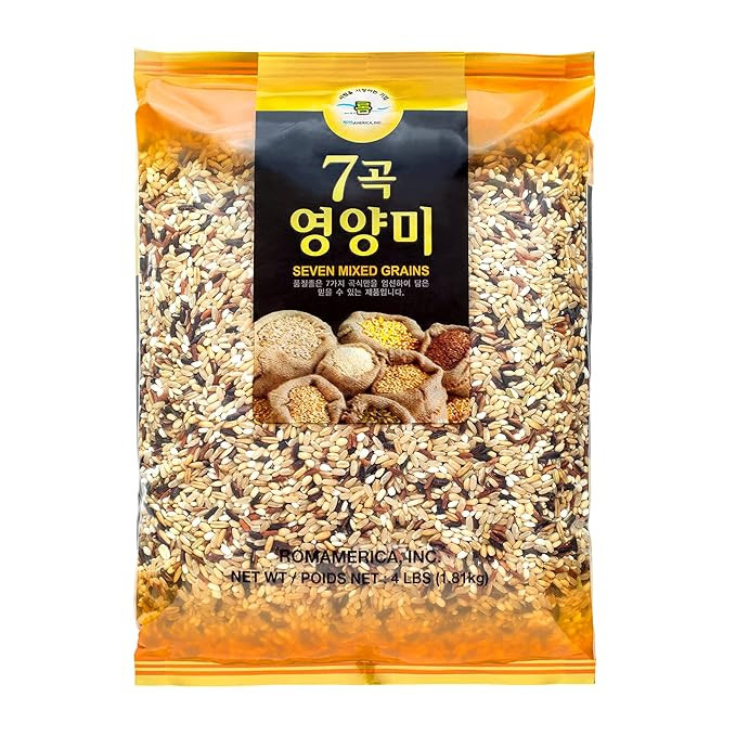 ROM AMERICA 7 Premium Healthy Mixed Grains Rice with Brown Rice, Wild Sweet Rice, Red Rice, Whole... | Amazon (US)