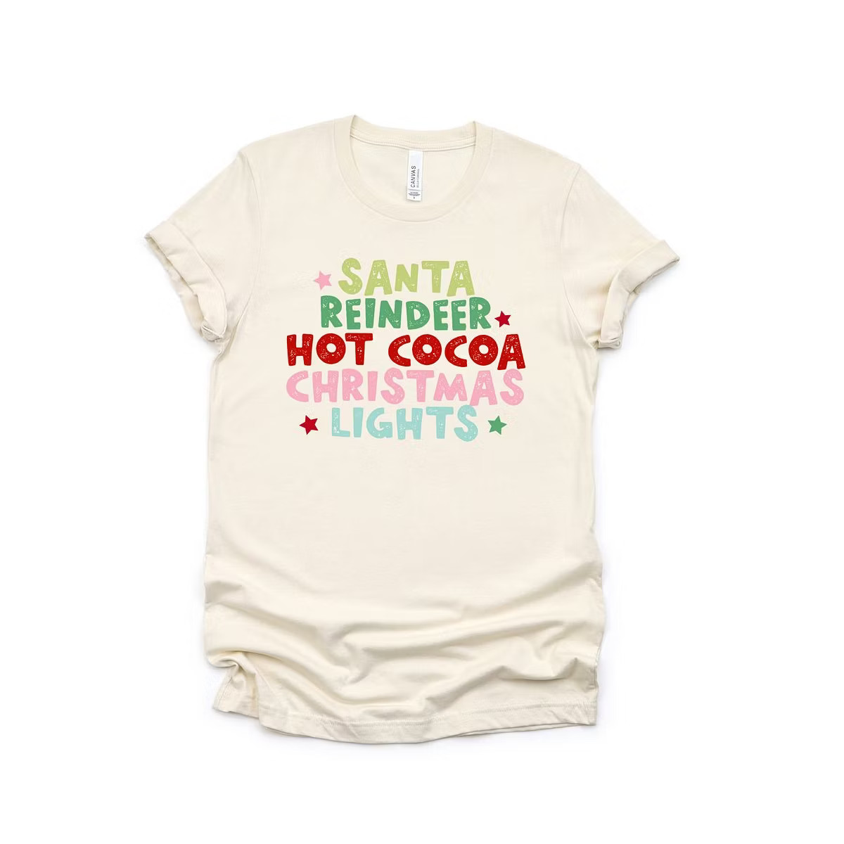 Simply Sage Market Women's Santa Reindeer Hot Cocoa Short Sleeve Graphic Tee | Target