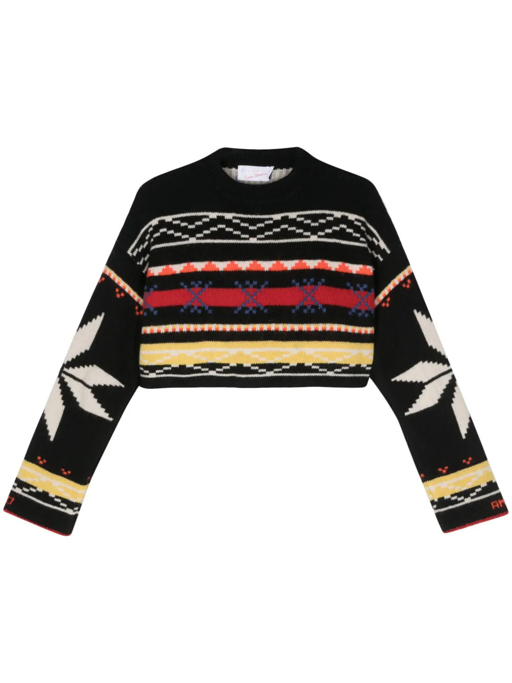 Giada Benincasa geometric-pattern Cropped Jumper - Farfetch | Farfetch Global