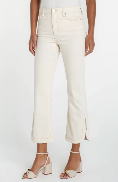 HANNAH CROP FLARE WITH TULIP HEM | Liverpool Jeans