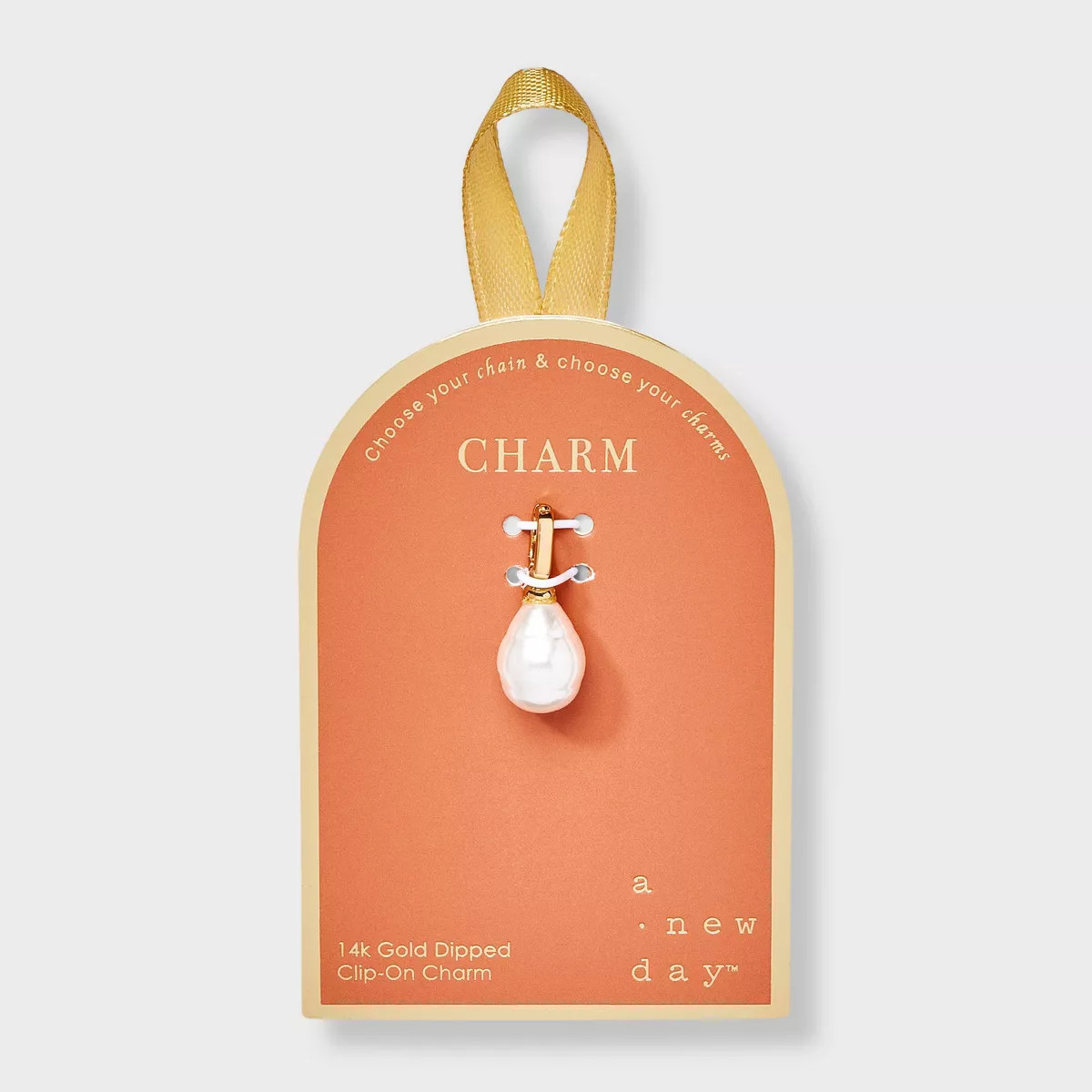 14K Gold Dipped Pearl Charm - A New Day™ Gold | Target