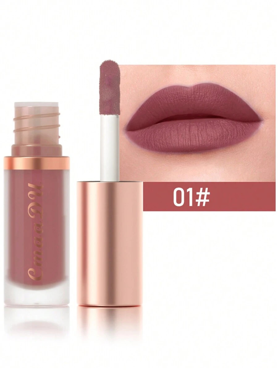 Long-lasting Easy Coloring Lipstick, Matte Velvet Lip Gloss For Daily Use | SHEIN