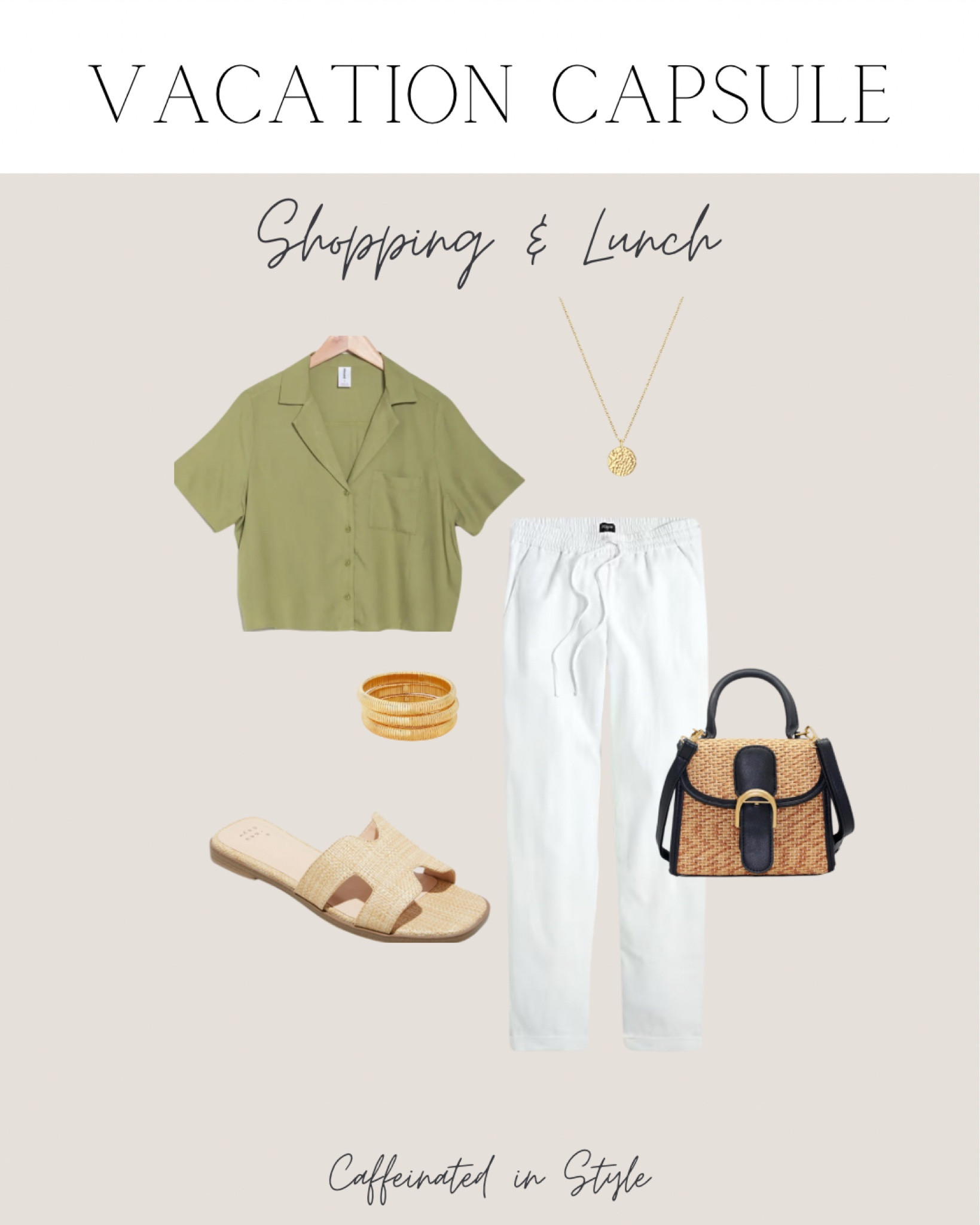 Vacation Capsule// SHOPPING & LUNCH 

Lightweight & breathable fabrics for when you want to feel put together and comfortable. 

#LTKtravel #LTKmidsize #LTKfindsunder50