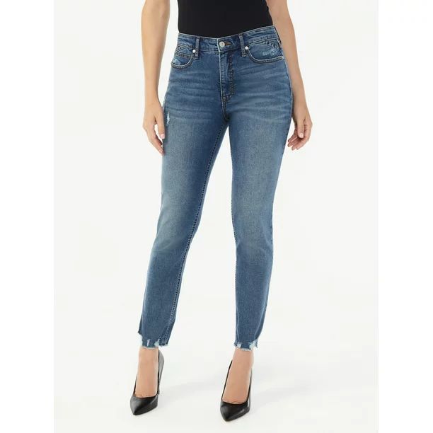 Sofia Jeans by Sofia Vergara Women's Adora High Rise Curvy Girlfriend Jeans - Walmart.com | Walmart (US)