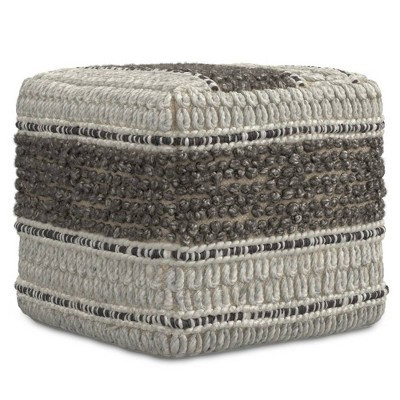 Heyfield Square Pouf Earth Tone Brown - WyndenHall | Target