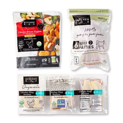 ButcherBox - Family Favorites Box Chicken Nuggets, Chicken Wings, Beef Burgers - Frozen - 6.36 lbs | Target