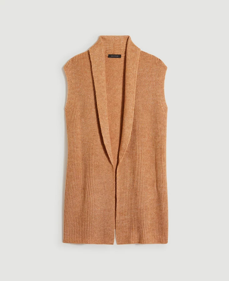 Shawl Collar Sweater Vest | Ann Taylor (US)
