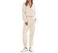 PRETTYGARDEN Women's 2 Piece Sweater Set Pullover Zip Up Sweatshirt Jogger Sweatpants Tracksuit C... | Amazon (CA)