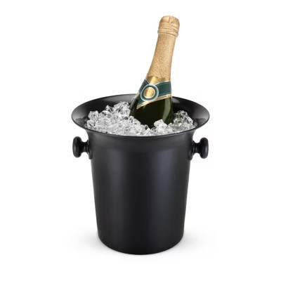 True Black Ice Bucket with Handles, Beverage Tub for Parties, Wine and Champagne Drink Bucket for Outdoor and Indoors Entertaining, 3 Liter, Black | Target