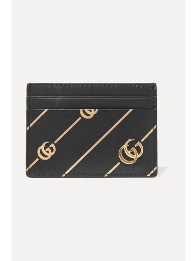 Printed leather cardholder | NET-A-PORTER (UK & EU)